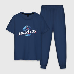 Мужская пижама хлопок Jersey shore Blue claws - baseball team