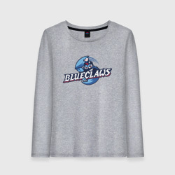 Женский лонгслив хлопок Jersey shore Blue claws - baseball team