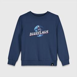 Детский свитшот хлопок Jersey shore Blue claws - baseball team