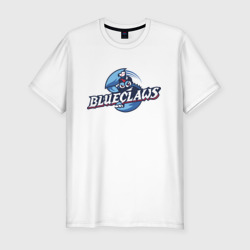 Мужская футболка хлопок Slim Jersey shore Blue claws - baseball team