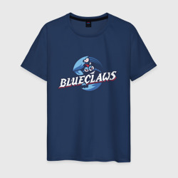 Мужская футболка хлопок Jersey shore Blue claws - baseball team