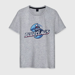 Мужская футболка хлопок Jersey shore Blue claws - baseball team