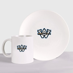 Набор: тарелка + кружка Wilmington Sharks - baseball team