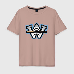 Мужская футболка хлопок Oversize Wilmington Sharks - baseball team