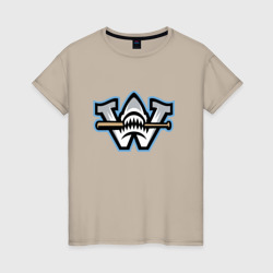 Женская футболка хлопок Wilmington Sharks - baseball team