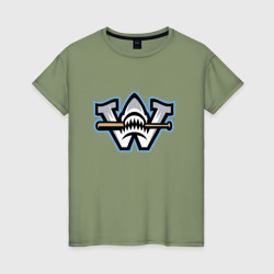 Женская футболка хлопок Wilmington Sharks - baseball team