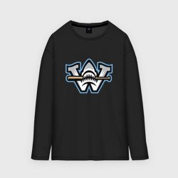 Женский лонгслив oversize хлопок Wilmington Sharks - baseball team