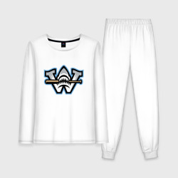 Женская пижама с лонгсливом хлопок Wilmington Sharks - baseball team