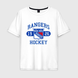 Мужская футболка хлопок Oversize Нью Йорк Рейнджерс, New York Rangers