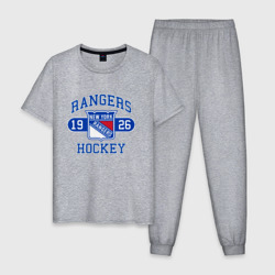 Мужская пижама хлопок Нью Йорк Рейнджерс, New York Rangers
