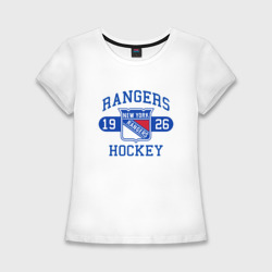 Женская футболка хлопок Slim Нью Йорк Рейнджерс, New York Rangers