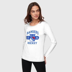 Женский лонгслив хлопок Нью Йорк Рейнджерс, New York Rangers - фото 2