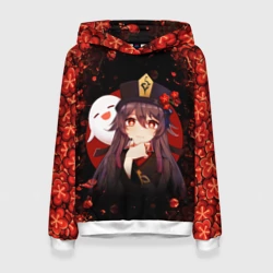 Женская толстовка 3D Genshin Impact HU Tao Геншин Импакт Ху Тао flowers