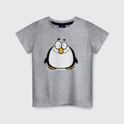 Детская футболка хлопок Глазастый пингвин