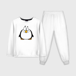 Детская пижама с лонгсливом хлопок Глазастый пингвин