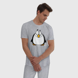 Мужская пижама хлопок Глазастый пингвин - фото 2