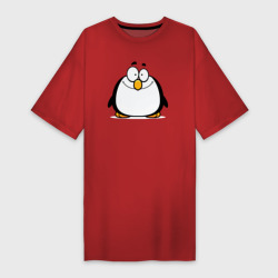 Платье-футболка хлопок Глазастый пингвин