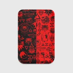 Картхолдер Magsafe магнитный The Witcher logobombing black red