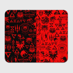 Прямоугольный коврик для мышки The Witcher logobombing black red