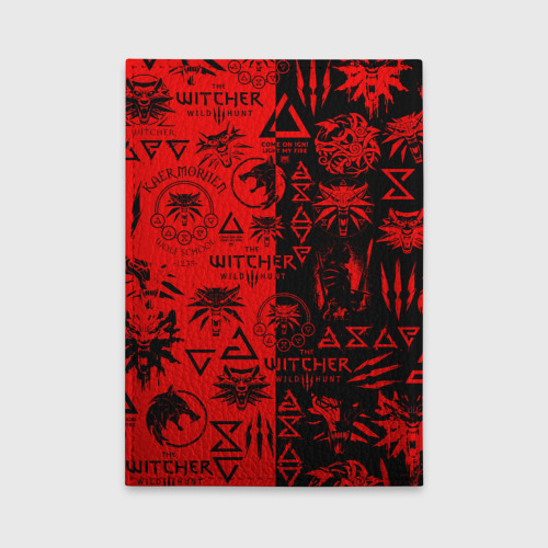 Обложка для автодокументов The Witcher logobombing black red, цвет бирюзовый - фото 2