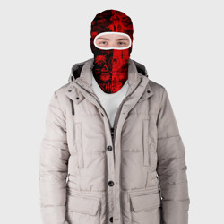 Балаклава 3D The Witcher logobombing black red - фото 2