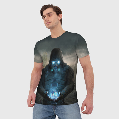 Мужская футболка 3D Сталкер2 Одиночка, цвет 3D печать - фото 3
