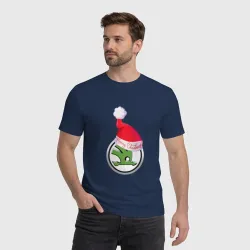 Мужская футболка хлопок Skoda merry christmas - фото 2