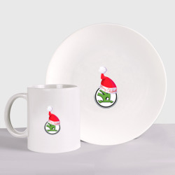 Набор: тарелка + кружка Skoda merry christmas