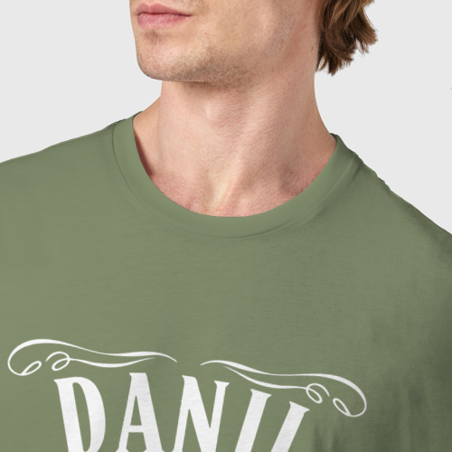 Мужская футболка хлопок Данил в стиле Джек Дэниэлс, цвет авокадо - фото 6