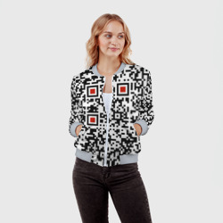 Женский бомбер 3D Отвали - нецензурно - фото 2