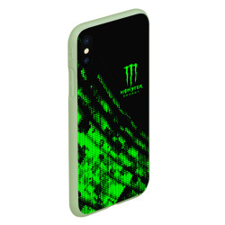 Чехол для iPhone XS Max матовый Monster Energy Текстура - фото 2