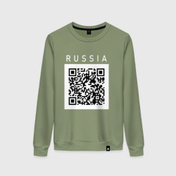 Женский свитшот хлопок QR - код - СССР