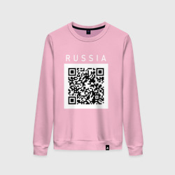 Женский свитшот хлопок QR - код - СССР