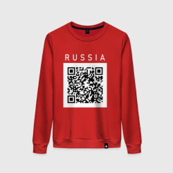 Женский свитшот хлопок QR - код - СССР