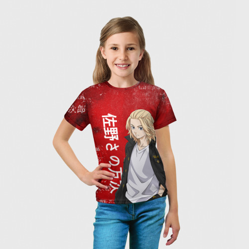 Детская футболка 3D Майки Мандзиро тосва red, цвет 3D печать - фото 5