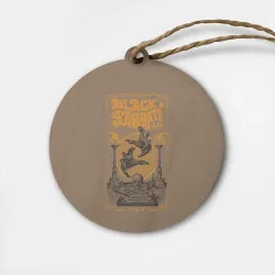 Деревянная игрушка круг Black Sabbat Tour