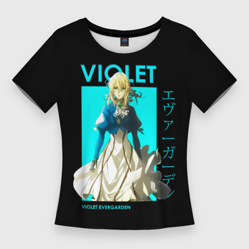 Женская футболка 3D Slim Violet - Violet Evergarden, цвет 3D печать