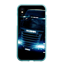 Чехол для iPhone XS Max матовый Scania Дальнобой 2022