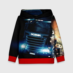 Детская толстовка 3D Scania Дальнобой 2022