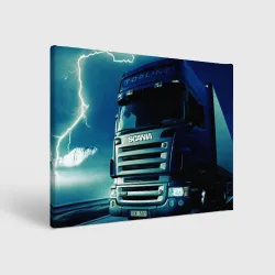 Холст прямоугольный Scania Дальнобой 2022