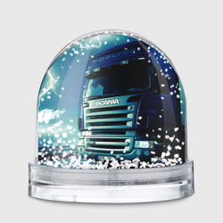 Игрушка Снежный шар Scania Дальнобой 2022