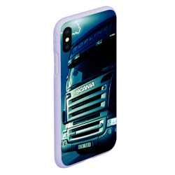 Чехол для iPhone XS Max матовый Scania Дальнобой 2022 - фото 2