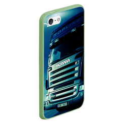 Чехол для iPhone 5/5S матовый Scania Дальнобой 2022 - фото 2