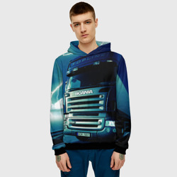 Мужская толстовка 3D Scania Дальнобой 2022 - фото 2