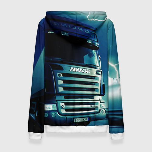 Женская толстовка 3D Scania Дальнобой 2022, цвет 3D печать - фото 2