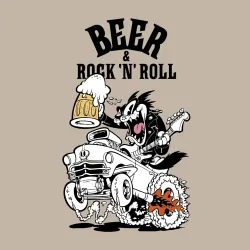 Мужской свитшот хлопок Beer & Rock'n'Roll - фото 2