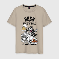 Мужская футболка хлопок Beer & Rock'n'Roll
