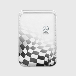 Картхолдер Magsafe магнитный Mercedes, Мерседес спорт, финишный флаг, формула 1