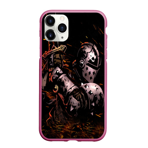 Чехол для iPhone 11 Pro Max матовый Darkest Dungeon Fish and Bones, цвет малиновый