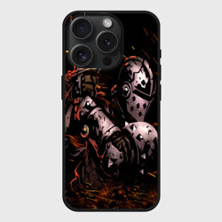 Чехол силиконовый для Apple iPhone 15 Pro матовый Darkest Dungeon Fish and Bones